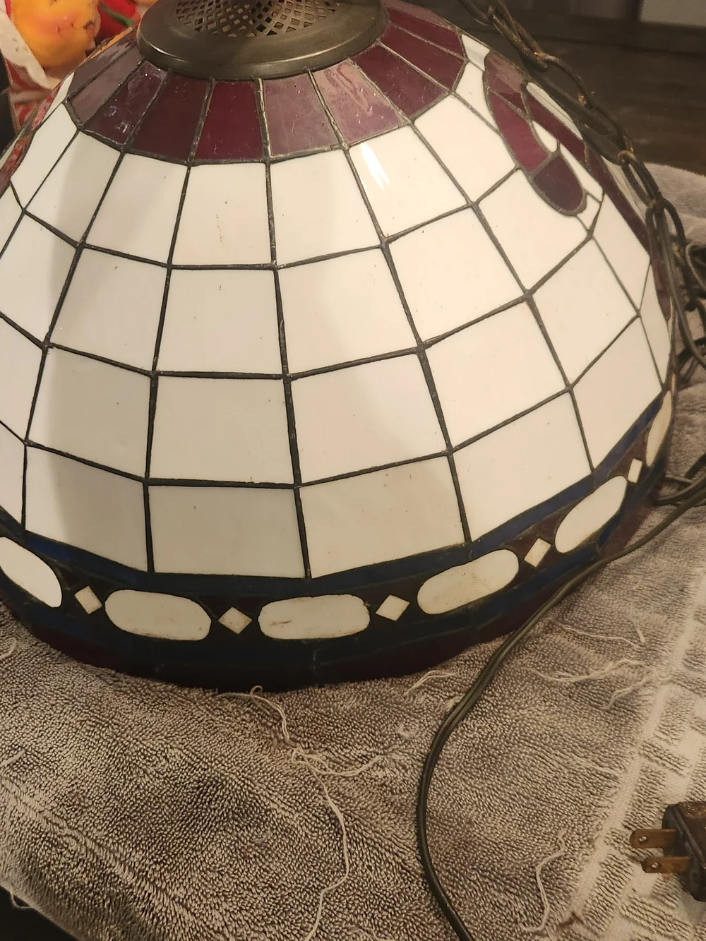 Vintage Tiffany Style Pendant Philadelphia Phillies Bar Lamp